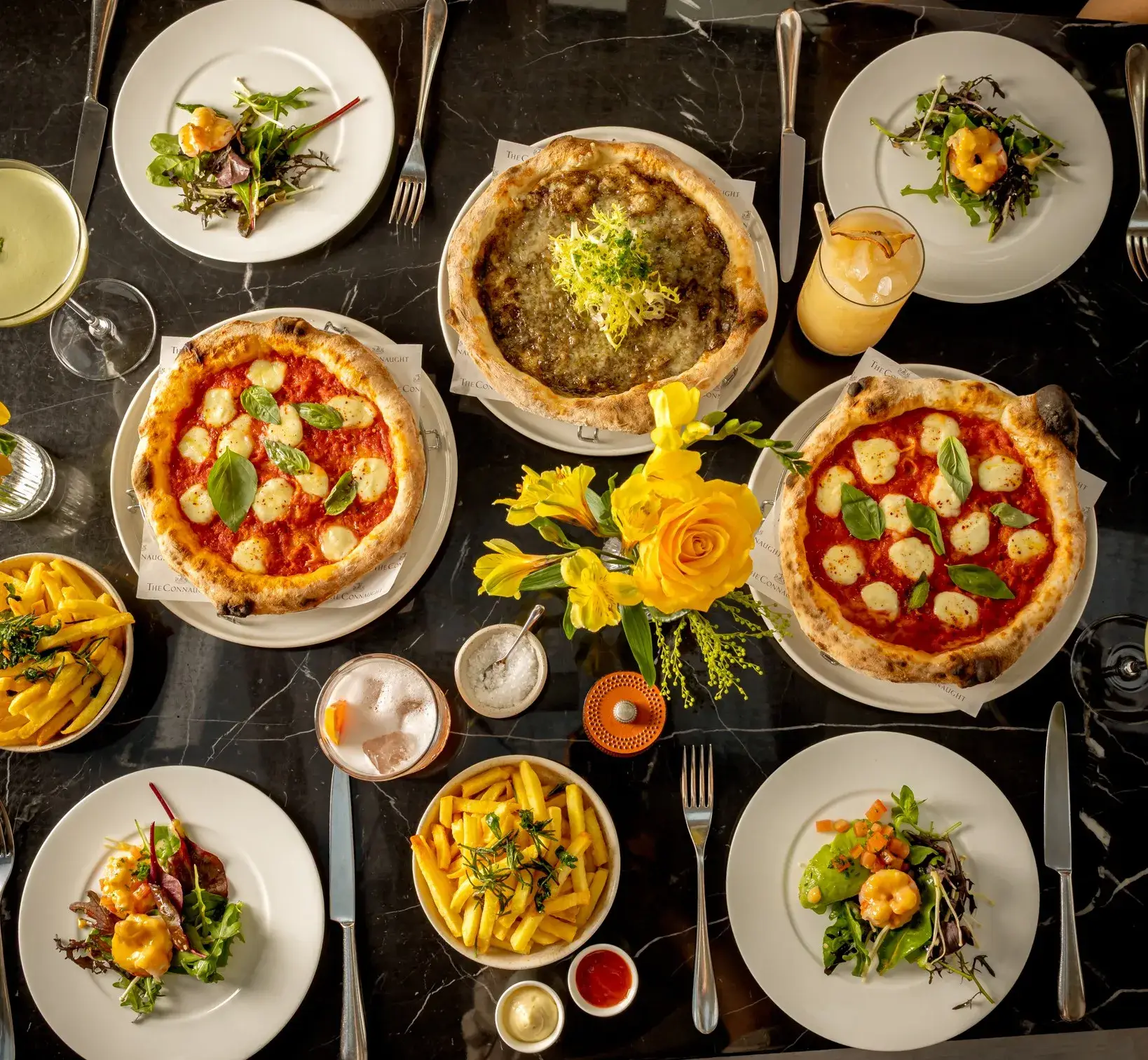 A refined dish from Jean‑Georges at Claridge’s, presented with elegant plating and vibrant, seasonal ingredients.
