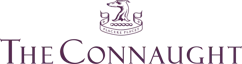 The Connaught logo with a heraldic dog crest above the words ‘The Connaught’ in serif lettering.