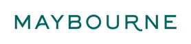 Maybourne wordmark logo in green lettering on a white background.