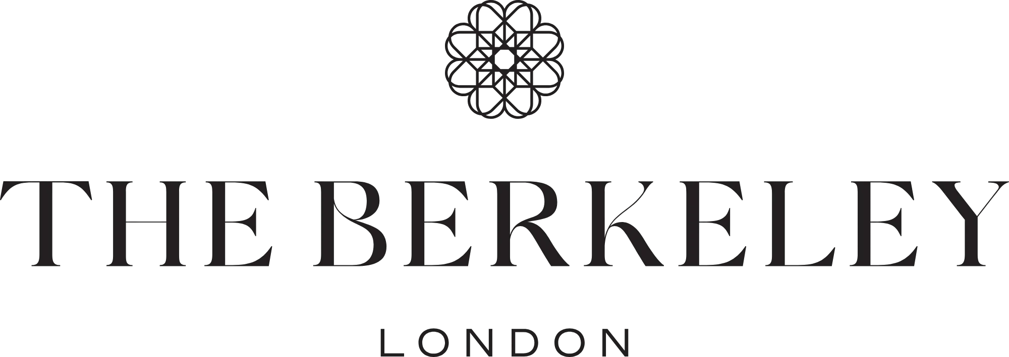 The Berkeley London logo with decorative emblem above the hotel name.