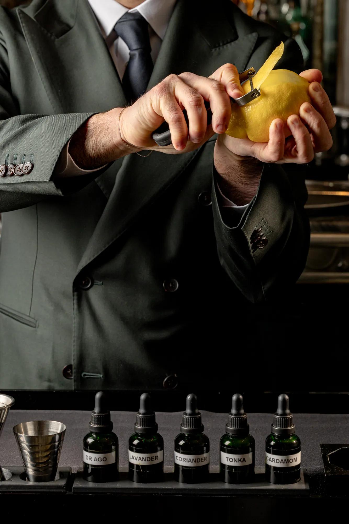 Cocktail making in the process