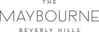 The Maybourne Beverly Hills wordmark logo in black text on a white background.
