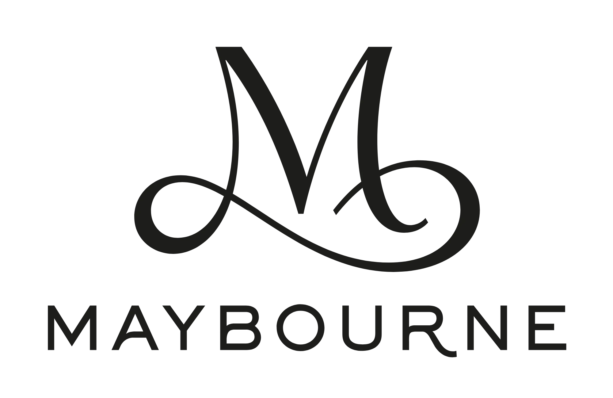 Maybourne monogram “M” above the Maybourne wordmark in black on a white background.