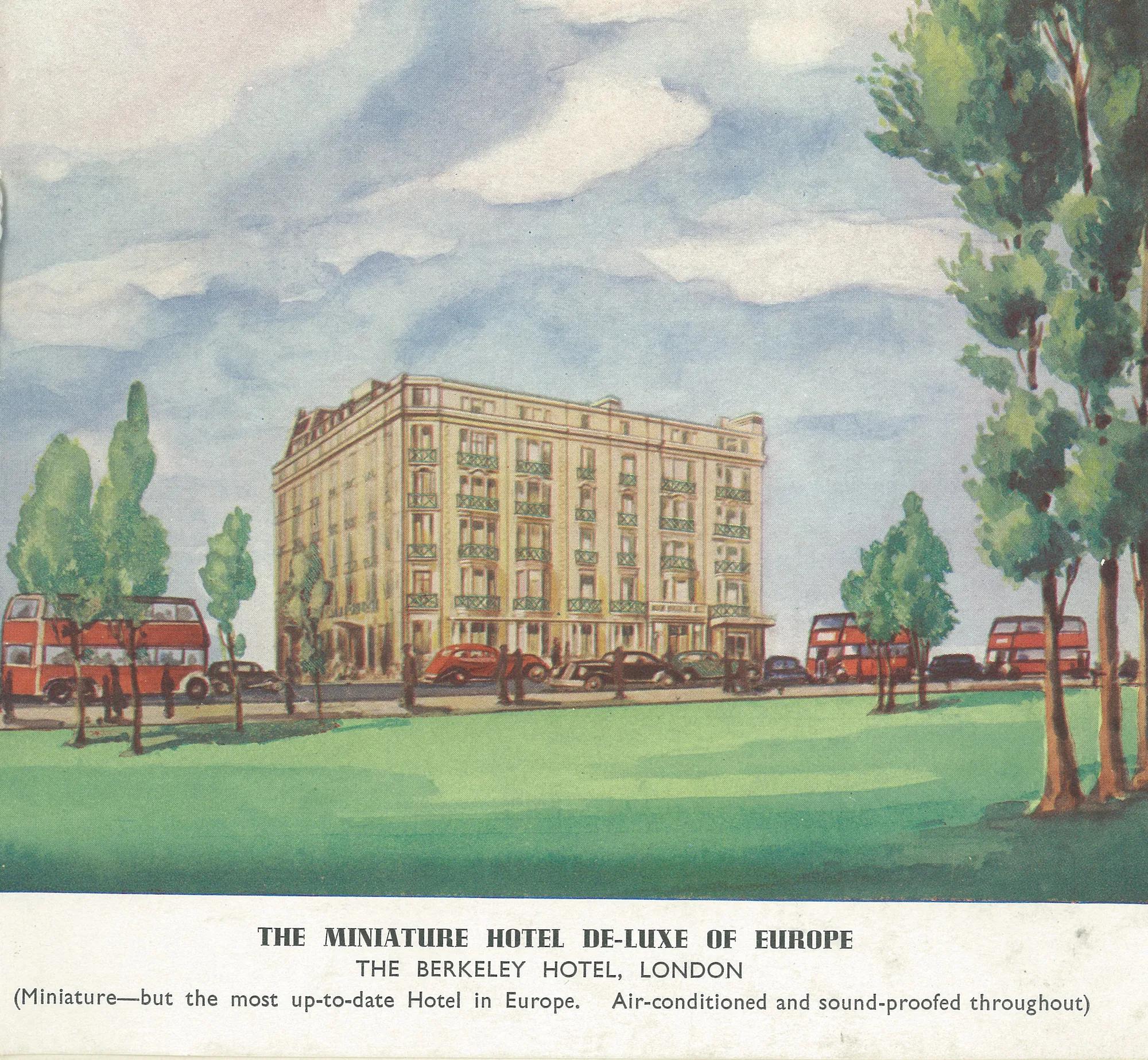 An old pitcure of the Berkeley hotel