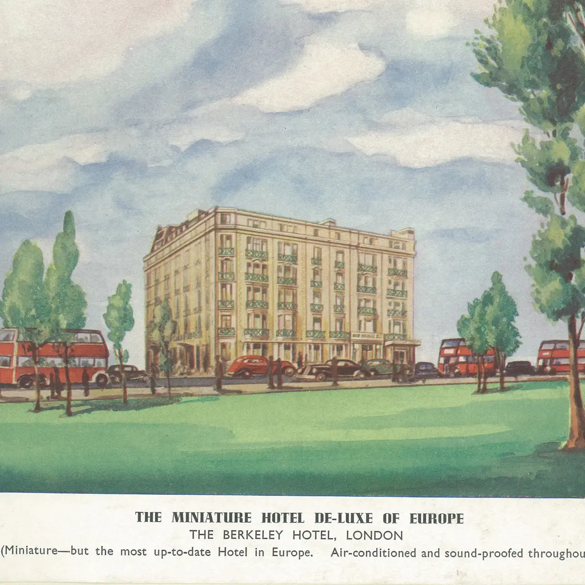 An old pitcure of the Berkeley hotel