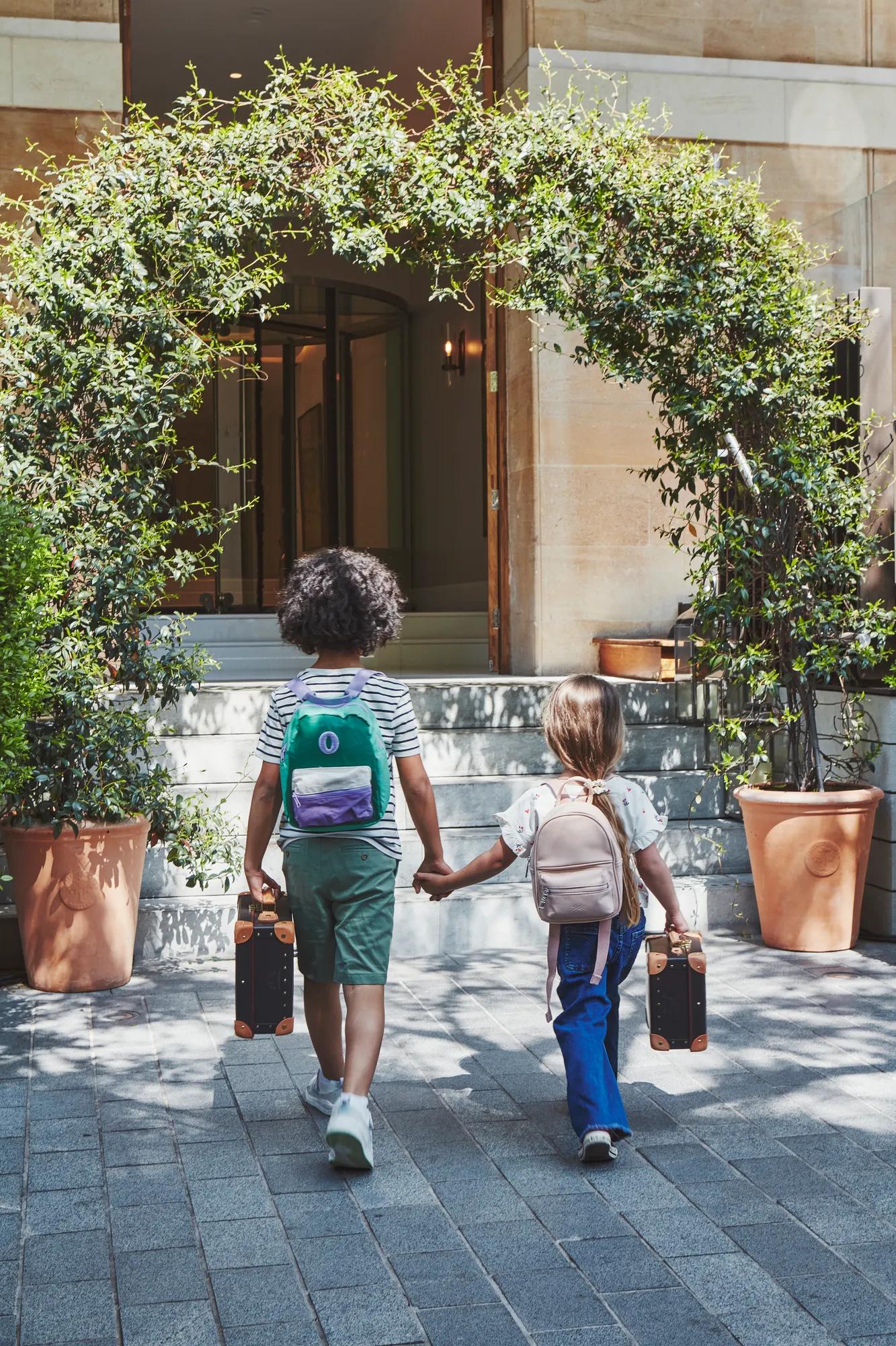 Berkeley Families walking around.